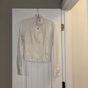 White Cropped Lululemon Define Jacket